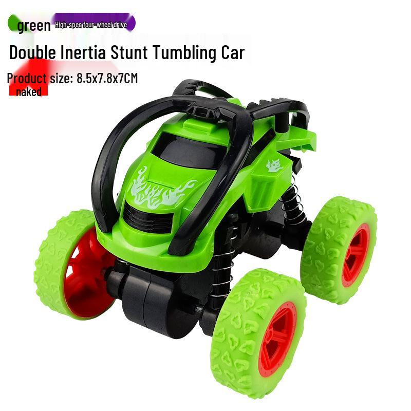 Children's Toy: Inertia-Powered 4WD Stunt Off-Road Vehicle