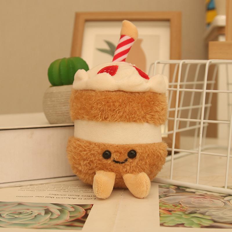 Simulation plush cute cake plush pendant birthday plush toy doll cake doll doll doll