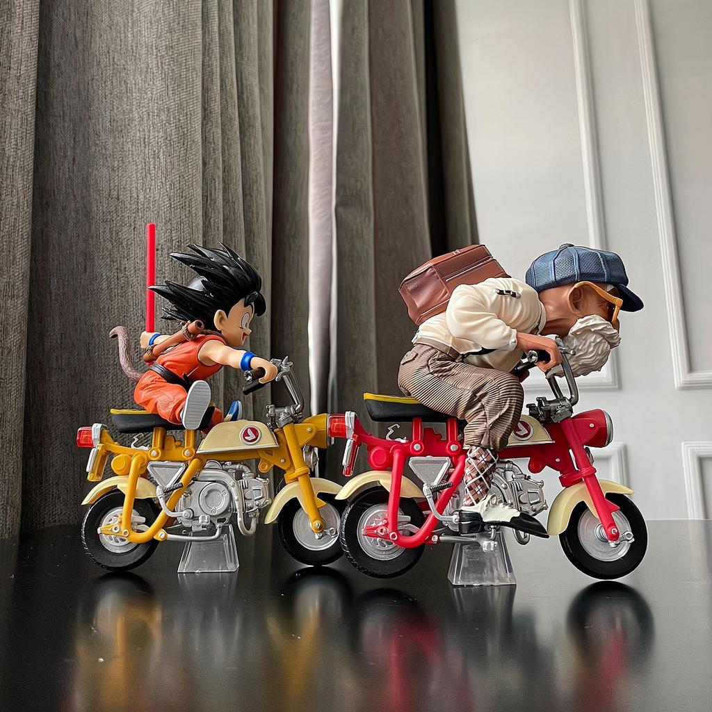 Anime Figur Dragon Ball Z Son Goku Herr Roshi Lokomotiven PVC Action Kame Sennin Motorrad Spielzeug für Kinder Sammler