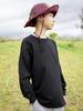 MT Kinder Trendiges Baumwoll-Langarm-T-Shirt mit geschwungenem Saum - 2025 Herbst Eltern-Kind-Kollektion