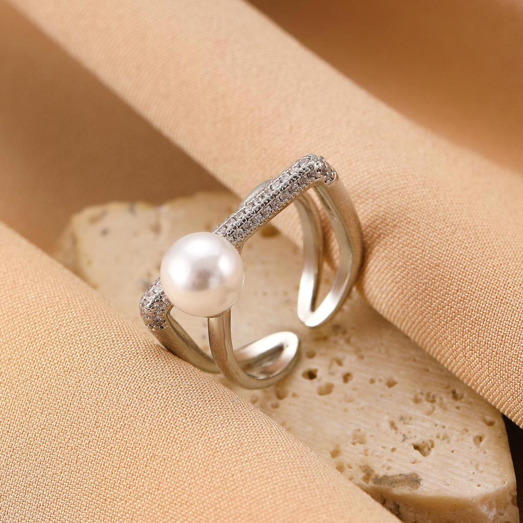 High-End Cross-Border Fashion Bow Ring for Women - European & American Style Open Index Finger Accessory