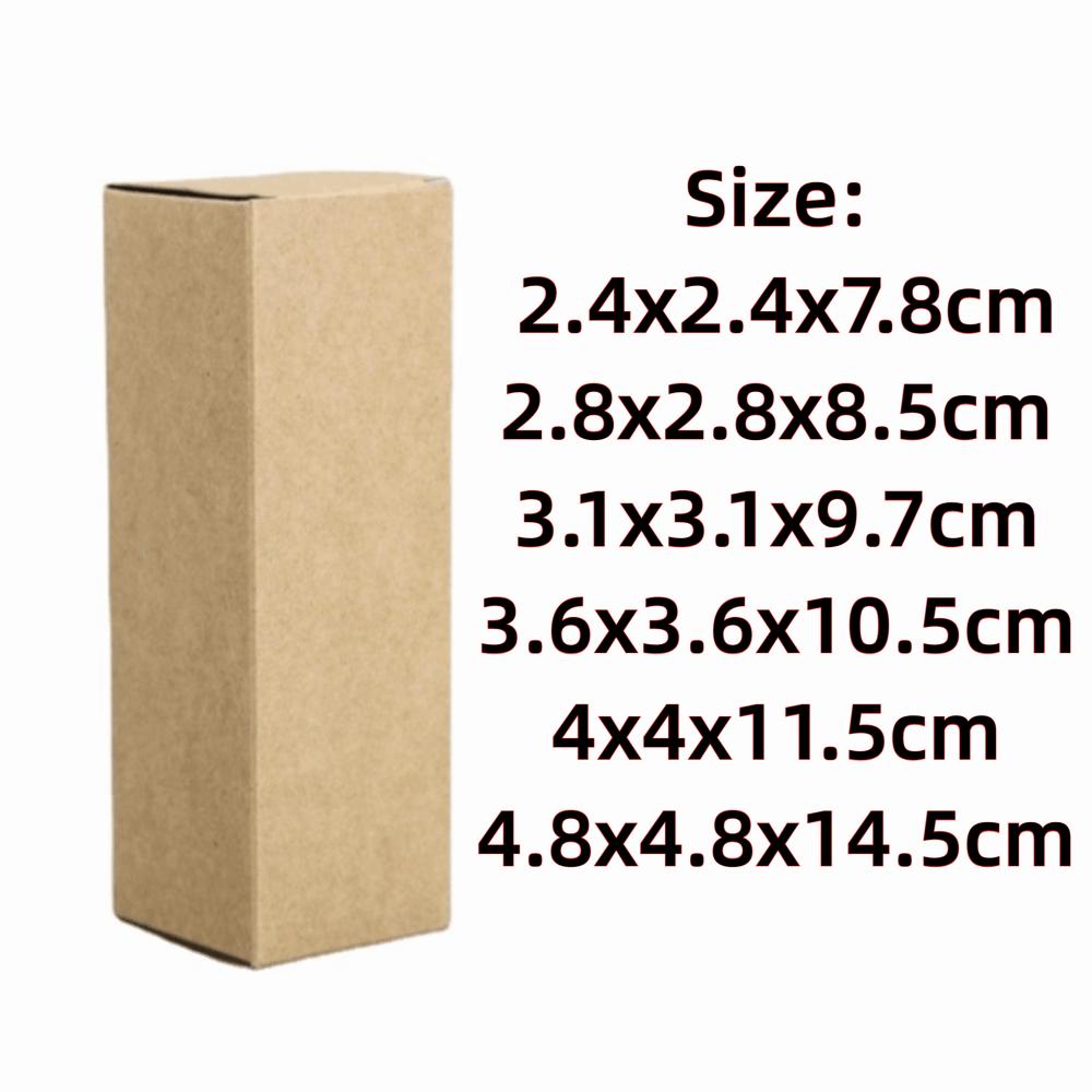 10PCS Black White Khaki Kraft Paper Gift Box Blank Box Wedding Gift Box  Cookies Packaging
