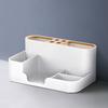 Multifunction Stationery Storage Box Desktop Pen Holder TV Remote Control Organizer Cosmetics Makeup Case Office School Supplies