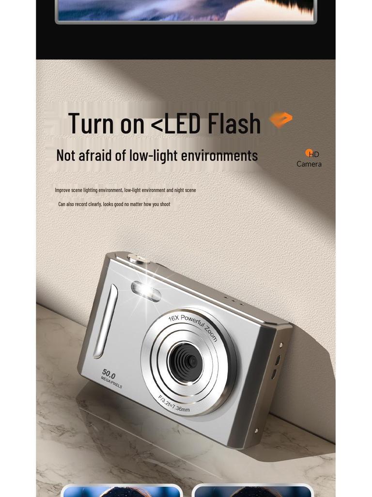 High-Definition Mini Digital Camera for Students and Home Use