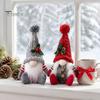 Acrylic Festive Party Supplies Faceless Plush Doll, Christmas Tree Hanging Ornaments, Knitted Rudolf Stuffed Holiday Ornaments Toy, Nordic Window
