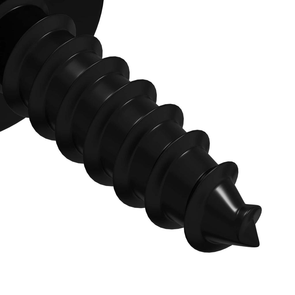 Self Tapping Nail 12 Pcs Black 3.5 X 12 Mm Iron