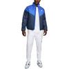 Nike Sportbekleidung Windrunner Colorblock Logo-Print Stehkragen Langarmjacke Herrenjacke Blau FB8195-410