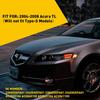 For 2004-08 Acura TL S Type Style 4PCS Smoked + F R White LED Side Marker Lights