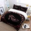 Elegant Shoes Pattern Sets Multiple sizes kid's and adults' bedroom Exquisite 3PC bedding set gift