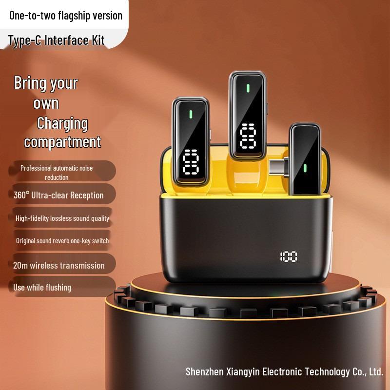 K6 Pro Wireless Lavalier Microphone with Noise Reduction for Mobile and Outdoor Use