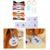 Cross Stitches Sewing Kits Embroidery Stitches Starter Kits with Embroidery Hoop