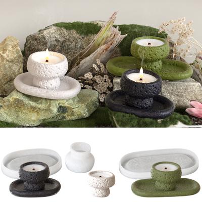 Oval Shaped Plate Silicone Mold Resin Tray/Candle Cup Mould Handmade Home Tabletop Decoration Molds Jewelry Tool