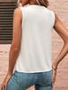 European & American V-Neck Casual Loose Pleated T-Shirt Vest