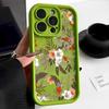 Retro small flower for iPhone17PorMax mobile phone case 14 Apple 13 fine hole 12/15 all-inclusive soft case
