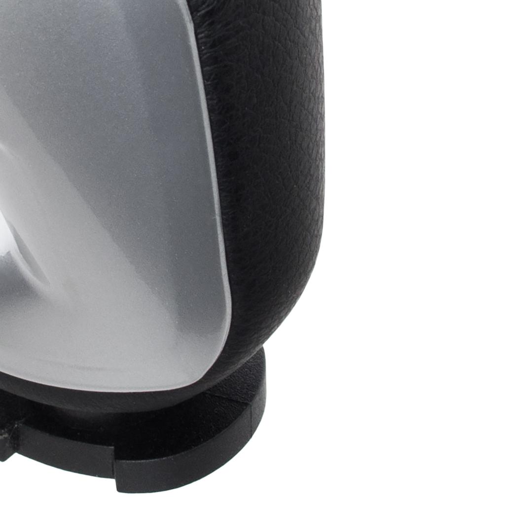 Citroen C5 III 08-17 AUTOMATIC gear shift knob BLACK LEATHER + SILVER