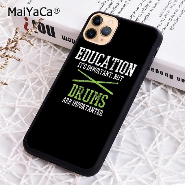 

MaiYaCa Musical Instrument Drum Phone Case For iPhone 17 Air 16 15 plus 11 12 13 14 pro max shell coque iPhone 11pro max
