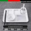 imported four compartment rectangular melamine tray