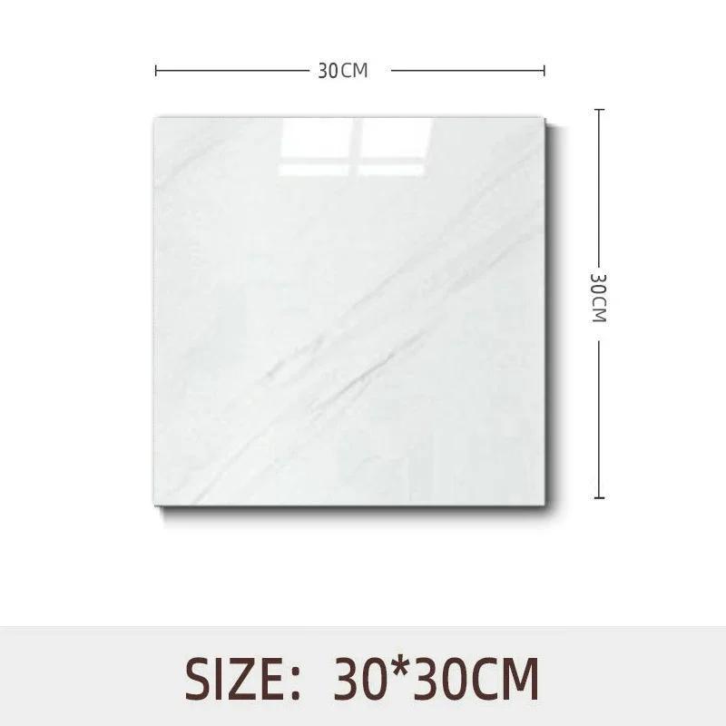 10pcs Waterproof Imitation Marble Wood Tile Floor Stickers 30*30cm Bathroom Home Decoration DIY Self-adhesive Wall Stickers