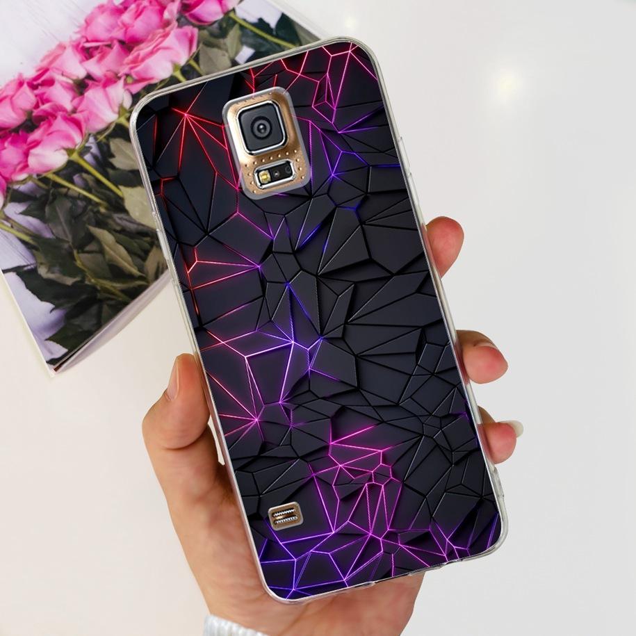 For Samsung Galaxy S5 Case G900F G900I i9600 S 5 Back Cover Cool Painted Soft Silicone Clear Phone Case For Samsung S5 Neo Coque