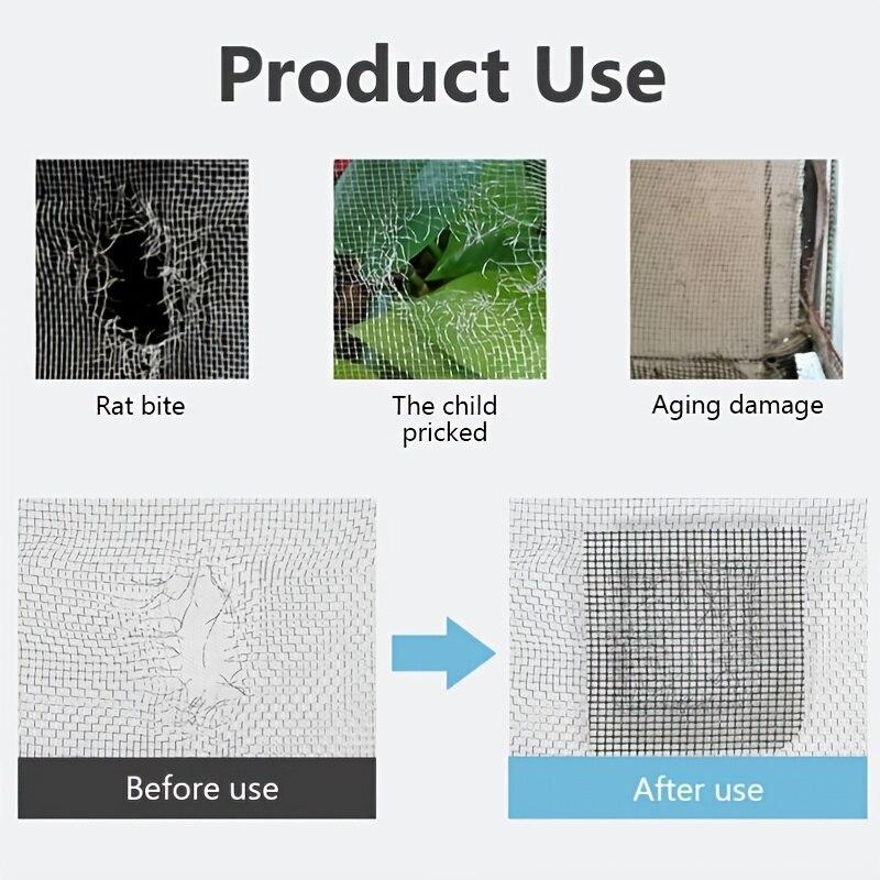 1PC Window Screen Repair Tape Self Adhesive Mesh Tape Net Door Fix Patch Anti Insect Mosquito Mesh Broken Holes Repairing