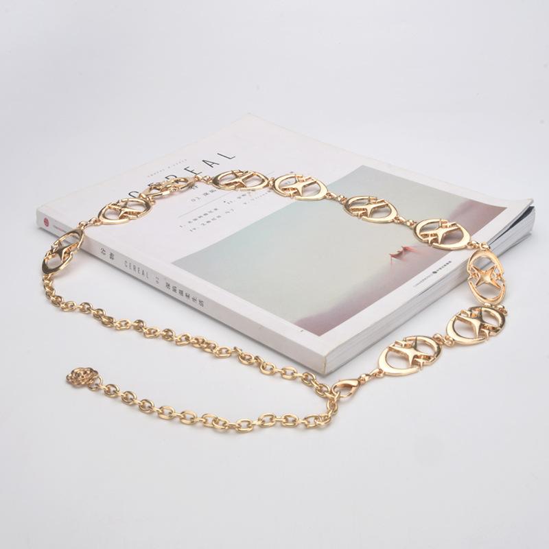 Women's Waist Chain Style Fashionable Light Luxury Temperament Versatile High-end Feeling Niche Star Thin Waist Chain Chain for Women