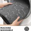 Memory Foam Bath Mat Non Slip Absorbent Stone Pattern Washable Bathroom Rug