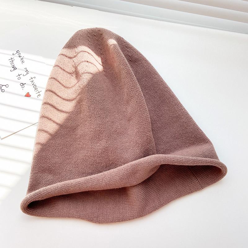 

Soft Cottonpolyester Knit Beanie For Women Warm Winter Hat In Stylish Black коричневый