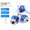 6.35Mm1/4 Shank Round Router Bit R1 R2 R3 4 Corner Woodworking Milling Cutter Trim Knife Edge Alloy Steel Classical Cutter Bit