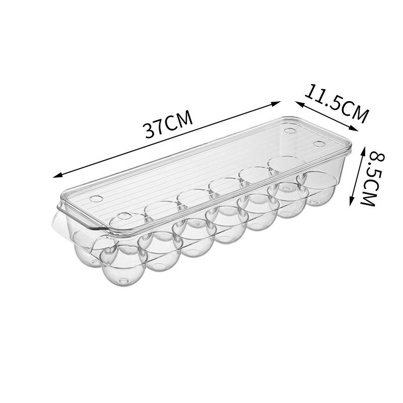 Dvouvrstý průhledný box na vejce do lednice