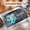 Personalized Crystal Velvet Carpet Lazio FC Pattern Non Slip Floor Rug