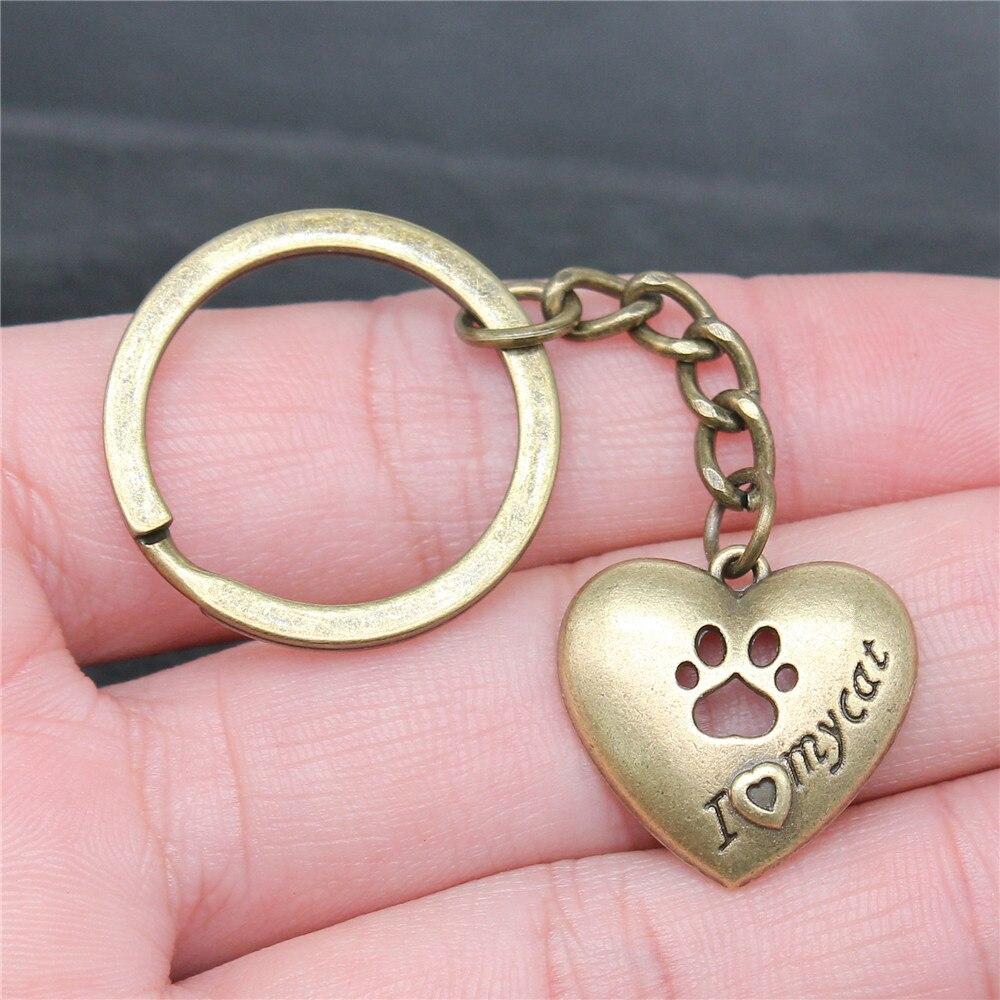 I Love Tags Keychains Findings For Diy Metal Craft Key Chain Accessories
