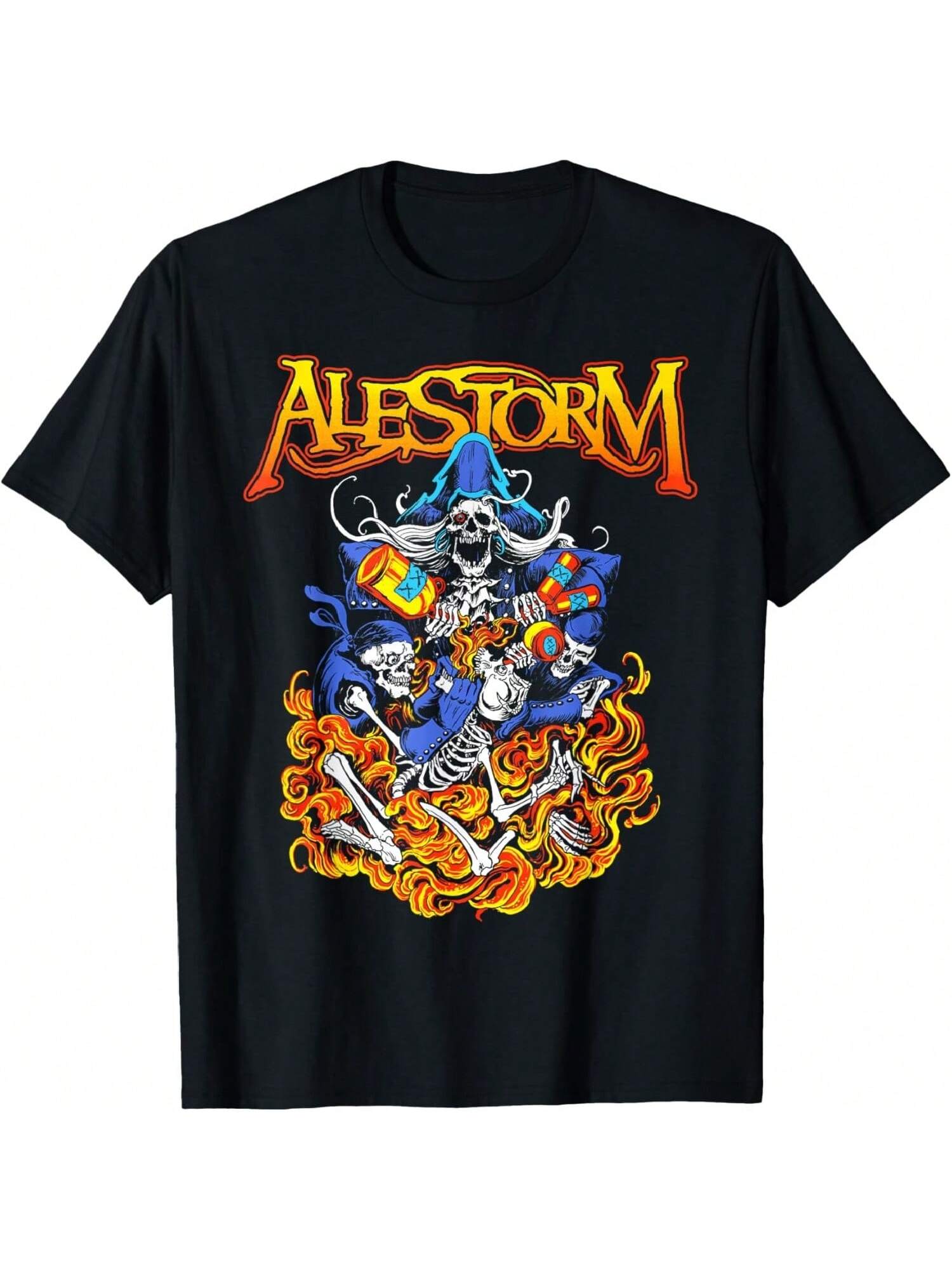 Alestorm Black Classic Fit Cartoon T-Shirt - Wounisex s Small S разноцветный