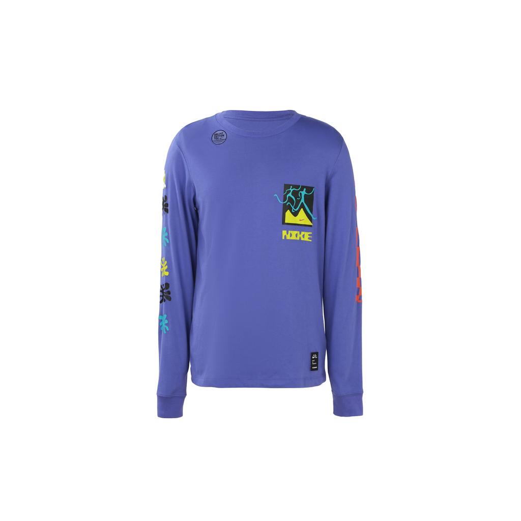 Nike Dri-Fit A.I.R. Running Training Long Sleeve T-Shirt Men Tops Lavender CW0942-554