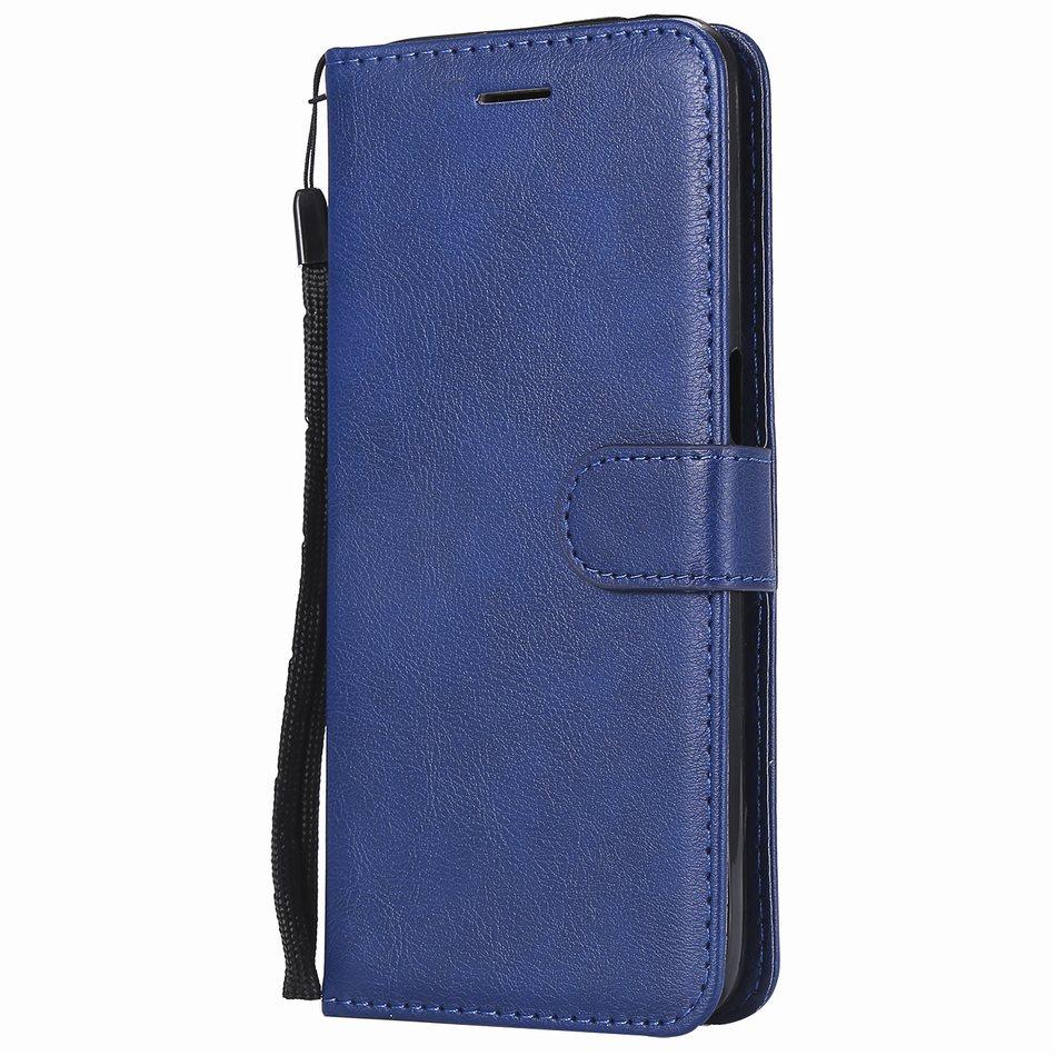 Cute Solid Color Flip Leather Cover For Case Samsung Galaxy S20 Ultra A51 A71 A6 A7 A8 Plus A9 2018 S10E S10 J330 J530 J730 D06Z