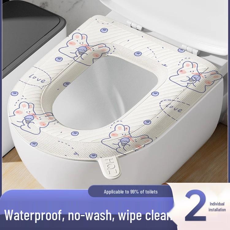 Universal EVA Waterproof Toilet Seat Cushion & Cover for All Seasons