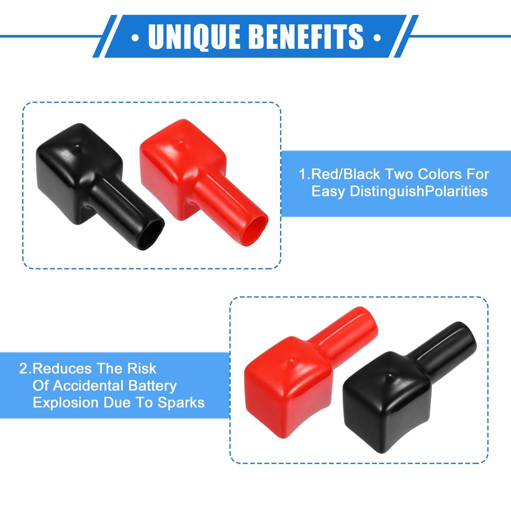 A ABSOPRO Battery Terminal Insulation Cover Battery Terminal Terminal Cover