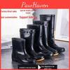 Acidresistant Waterproof Rain Mens Nonslip Boots Summer Short Tube Rubber Shoes For Chefs