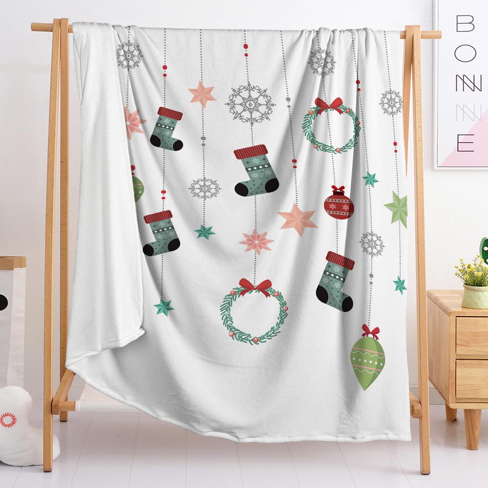 3D Digital Printed Christmas Blanket Flannel Blanket Fur Blanket Spring And Autumn