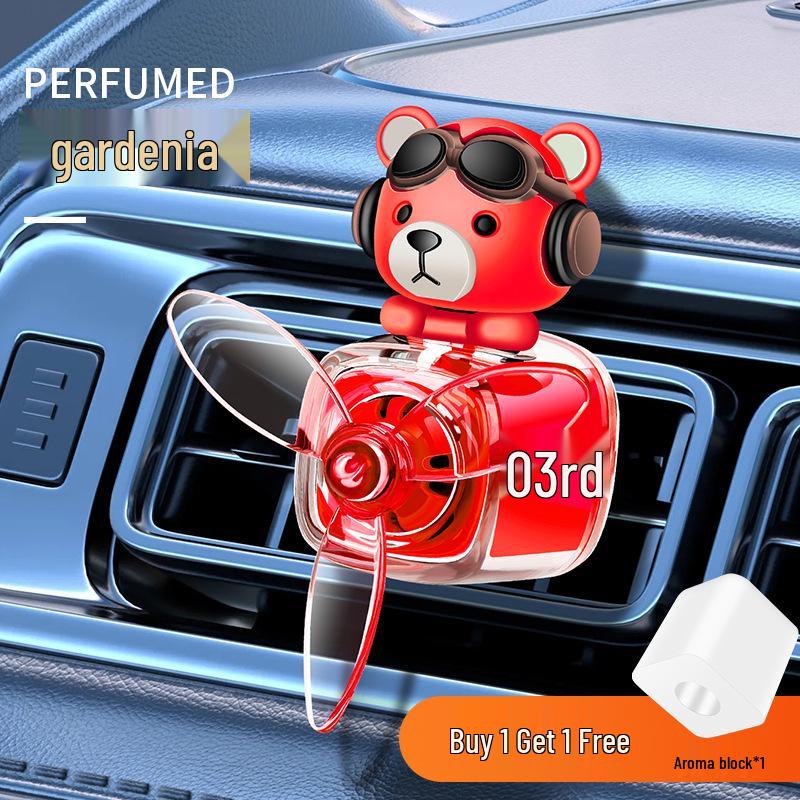 Bear Car Freshener Vent Perfume and Ornament Diffuser Fan