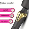 Vibratore Bacchetta AV in Silicone a Doppia Estremità 10 Modalità Stimolatore Clitorideo Massaggiatore Punto G Giocattolo Adulto Ricaricabile
