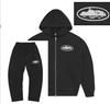 Alcatraz Trend Street Loose Sweater Set Men's and Women's Trend Hip Hop Sports Zipper Hooded Pants Set