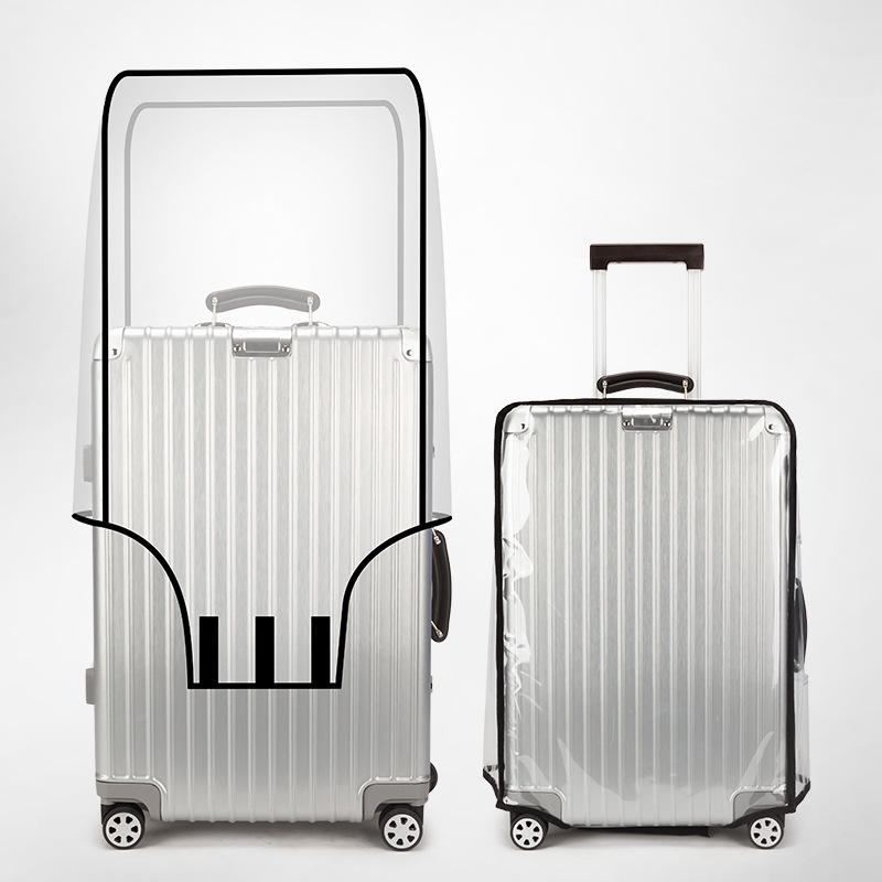 Thickened PVC Anti-Fall Transparent Dust Cover for Check-in Suitcases