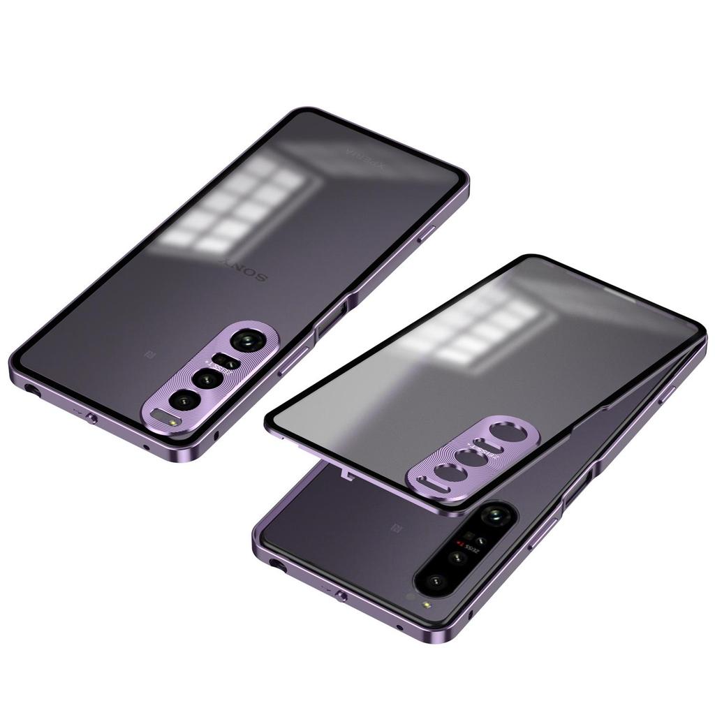 Single-Sided Metal Phone Case with Spring Buckle for Sony Xperia 1VII/1V/6th/4th Gen