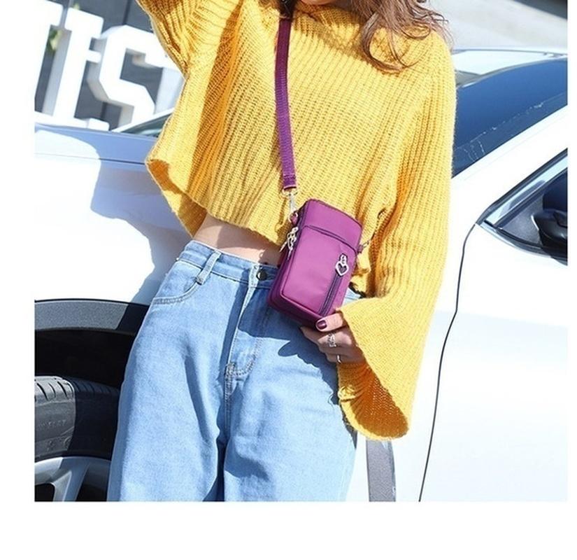 Modă Femei Sport Geantă Pătrată Mini Husă Telefon Mobil Genți Crossbody de Umăr Geantă de Alergare