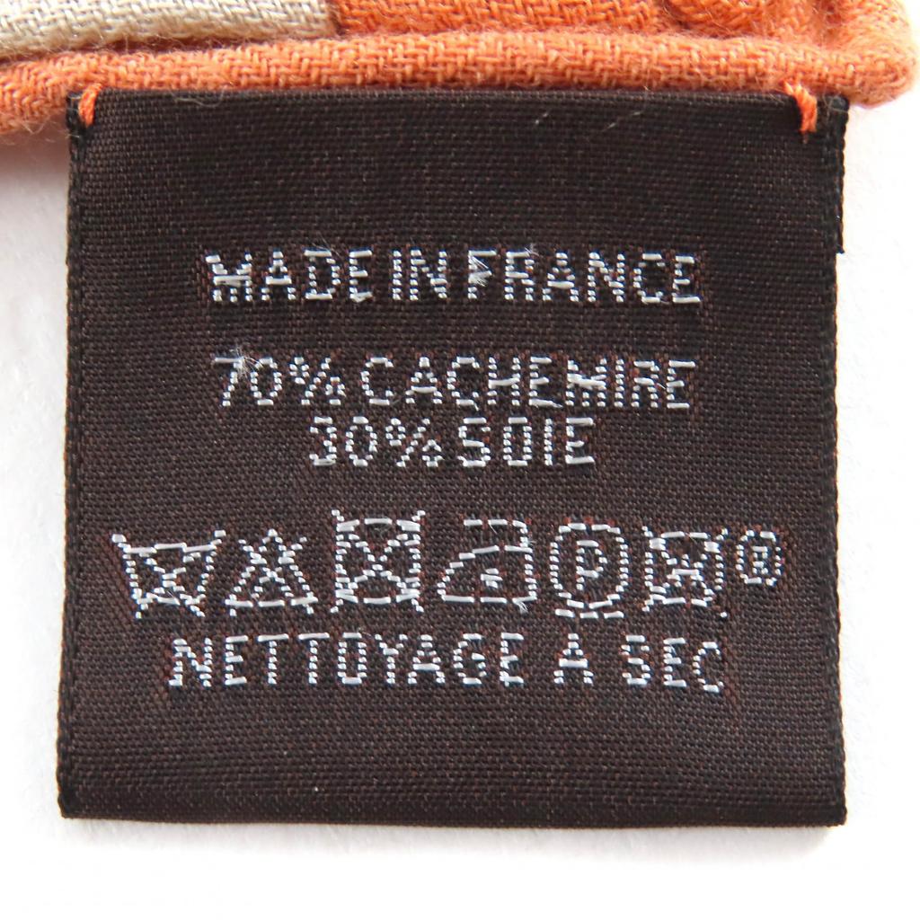 Excellent HERMES scarf Aesop's Fables Carre 140 Carrejean cashmere Women Used