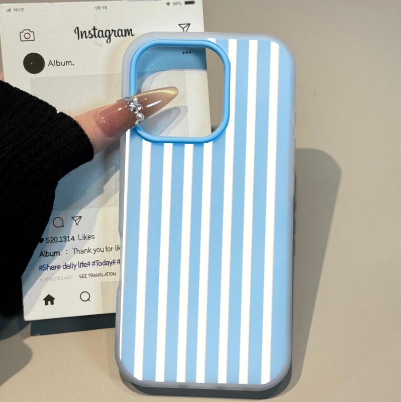 Simple Stripes Design Case For Google Pixel 10 5G 8A 7A 9 Pro XL 7 8 Pro 2 in 1 Matte Candy Color Cover