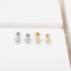 5Pcs/lot Titanium CZ Ear Stud Tragus Cartilage Earrings for Women Labret Lip Lobe Ring Helix Daith Piercing Body Jewelry