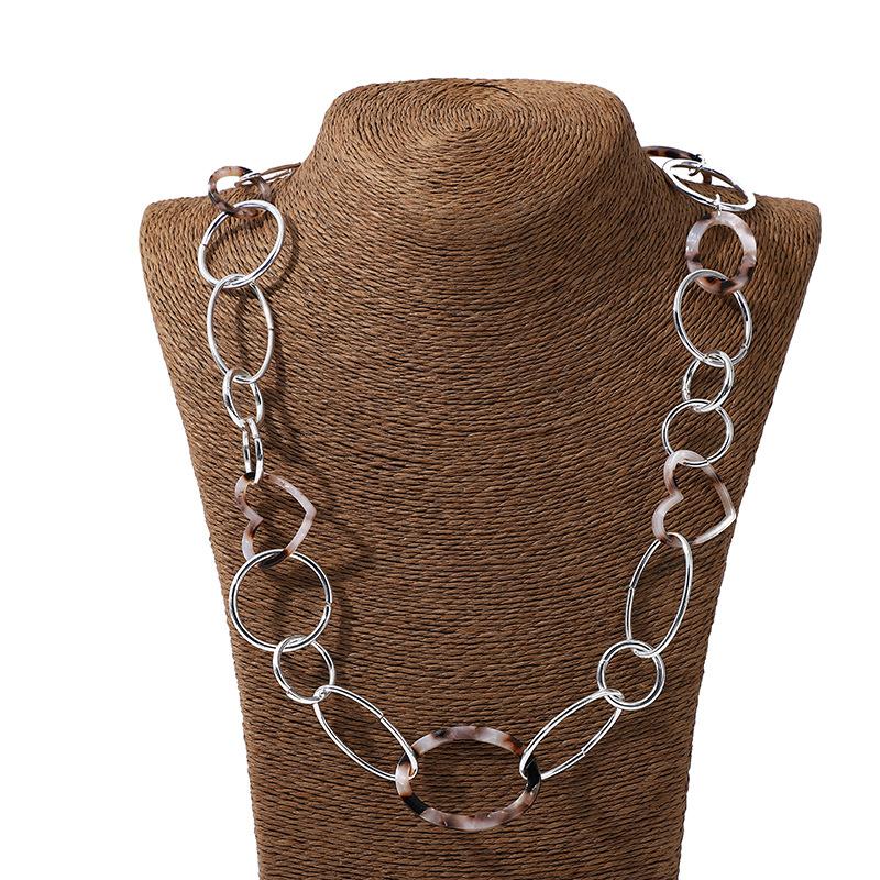 

Новое нежное геометрическое ожерелье из сплава, модная бижутерия, женское длинное универсальное ожерелье из сплава