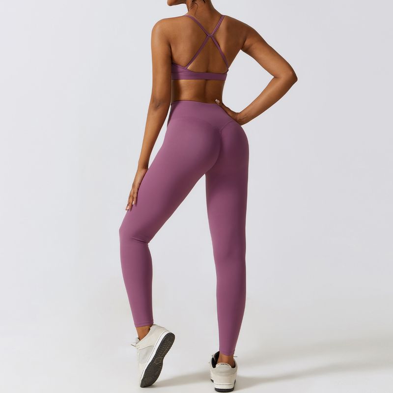 Guangzhou Zechuang Clothing Co., Ltd. Fashion Fall and Winter Skinny Yoga Clothes Nude Feel Quick-Drying Sports Suit Slim Looking