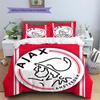 AFC Ajax Set Copripiumino con Fantasia Decorazione per la Casa Regalo (1 * copripiumino + 2 * federe senza imbottitura)